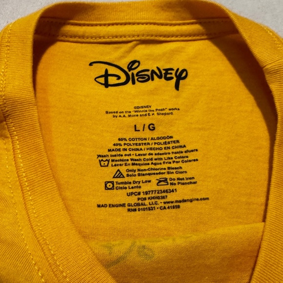 Winnie the Pooh Yellow Shirt NWOT - Picture 3 of 4